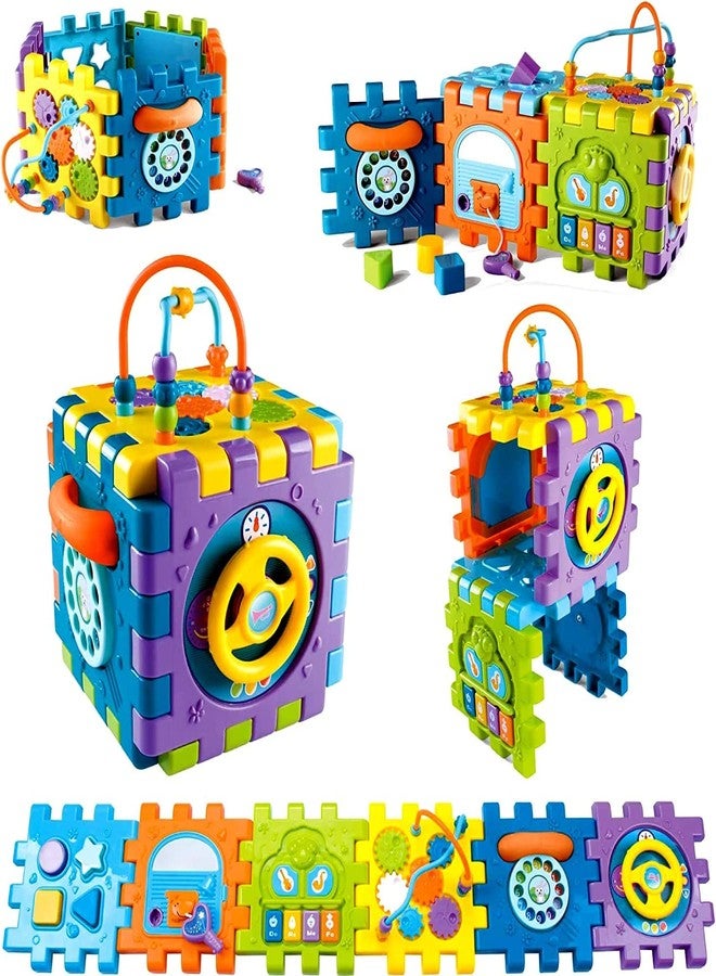 Invite Enterprise 6 in 1 Baby Activity Cube, Early Educational Musical Activity Toys, Multipurpose Play Centre for Toddlers and Kids, Skill Improvement Educational Game Toys Baby Toys Age 12 Months - Image 1